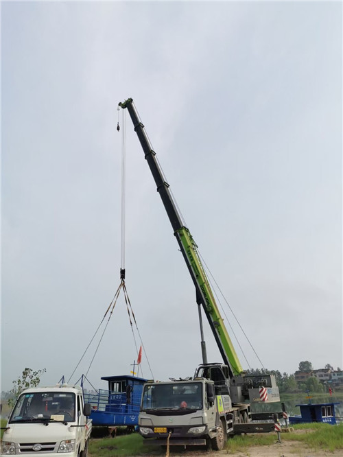 涞源县桥梁建设吊装案例